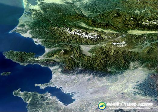 ランドサットから見た関東宙瞰図